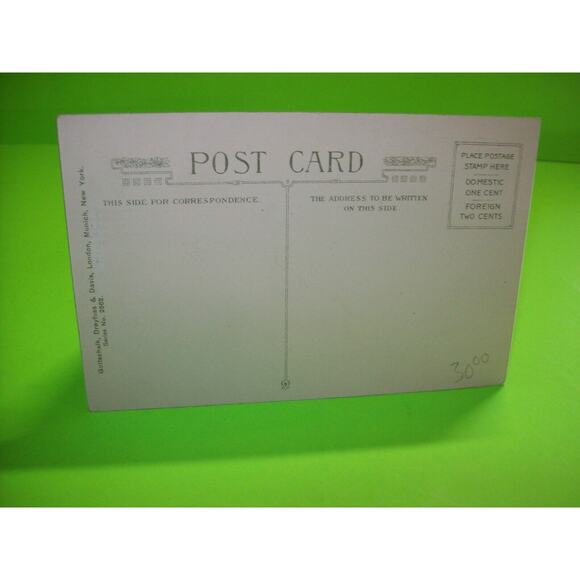 Halloween Postcard Gottschalk Victorian Woman JOL Original Dreyfuss 2662 Unused - Picture 5 of 7